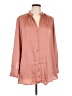 H&M 100% Polyester Pink Long Sleeve Blouse Size L - photo 1
