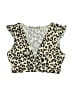 Old Navy Animal Print Ivory Swimsuit Top Size M - photo 1
