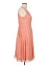 Wtoo 100% Polyester Solid Pink Orange Cocktail Dress Size 6 - photo 4