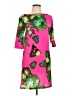 V Fish Print Pink Cocktail Dress Size L - photo 1