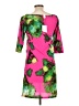 V Fish Print Pink Cocktail Dress Size L - photo 2