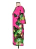V Fish Print Pink Cocktail Dress Size L - photo 5