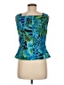 DressBarn Floral Teal Sleeveless Top Size 6 - photo 2