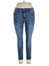 Tahari Solid Blue Jeans Size 14 - photo 1