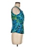 DressBarn Floral Teal Sleeveless Top Size 6 - photo 4