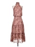 o.p.t 100% Polyester Animal Print Burgundy Cocktail Dress Size XS - photo 1