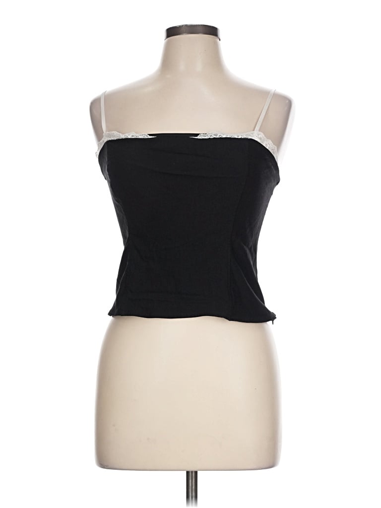 Pre-owned Wild Fable Sleeveless Top Black Strapless Neckline Tops
