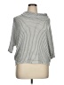 Laila Jayde Houndstooth Silver 3/4 Sleeve Blouse Size XL - photo 1
