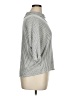 Laila Jayde Houndstooth Silver 3/4 Sleeve Blouse Size XL - photo 4