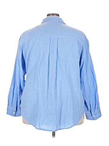 Lane Bryant 3/4 Sleeve Button-Down Shirt (view 2)