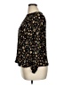 Gilli Floral Black Long Sleeve Blouse Size 1X - photo 5