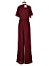Leith 100% Polyester Solid Burgundy Jumpsuit Size XS - photo 2