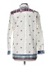 Vilagallo 100% Cotton Stars White Long Sleeve Blouse Size EU (FR) 44 / US 12 - photo 2