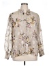 Autres Filles 100% Polyester Floral Ivory Long Sleeve Blouse Size 1X - photo 1