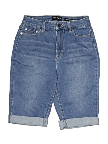 Susan Graver Denim Shorts (view 1)