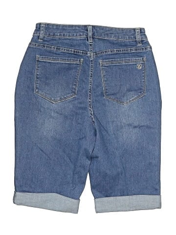 Susan Graver Denim Shorts (view 2)