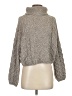 Blank NYC 100% Polyester Tweed Gray Turtleneck Sweater Size XS - photo 1