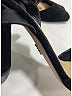 Prada 100% Leather Black Suede Block Heels Size EU 39 - photo 4