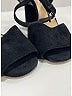 Prada 100% Leather Black Suede Block Heels Size EU 39 - photo 3