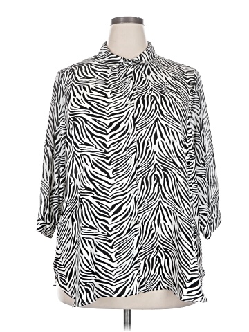 Rose + Olive 3/4 Sleeve Blouse (view 1)