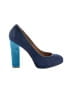 Ann Taylor LOFT Color Block Blue Heels Size 6 1/2 - photo 1