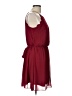 BCX 100% Polyester Solid Burgundy Casual Dress Size L - photo 4