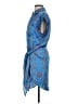 Karlie 100% Polyester Paisley Blue Casual Dress Size S - photo 5