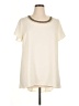 Lane Bryant 100% Polyester Ivory Short Sleeve Blouse Size 14 - 16 Plus - photo 1