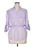 Truth 100% Polyester Purple 3/4 Sleeve Blouse Size XL - photo 1