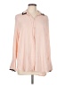 Old Navy 100% Rayon Pink Long Sleeve Blouse Size L - photo 1