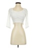 Lottie Moss 100% Rayon White 3/4 Sleeve Top Size S - photo 1