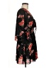 Bailey Blue 100% Polyester Floral Black Casual Dress Size M - photo 4