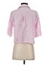 Zara Pink 3/4 Sleeve Button-Down Shirt Size S - photo 2