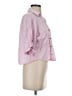 Zara Pink 3/4 Sleeve Button-Down Shirt Size S - photo 4