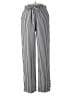 Unbranded 100% Polyester Stripes Silver White Casual Pants Size M - photo 1