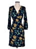 J.Crew 100% Polyester Print Blue Cocktail Dress Size 00 - photo 1