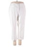 George Solid White Casual Pants Size 2X (estimated) - photo 1
