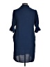 Unbranded Solid Blue Casual Dress Size M - photo 2