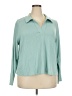 Lane Bryant Teal Long Sleeve Blouse Size 22 - 24 Plus - photo 1