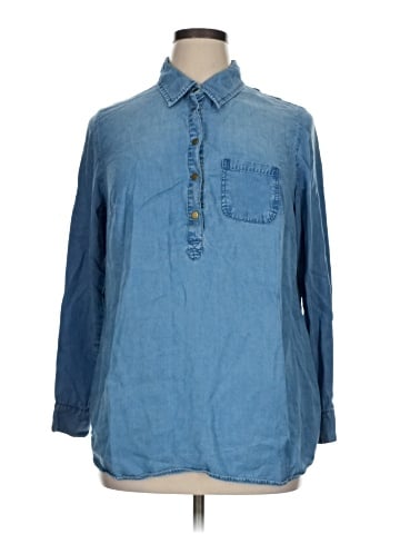 Style&Co Long Sleeve Button-Down Shirt (view 1)