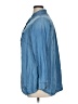 Style&Co 100% Lyocell Blue Long Sleeve Button-Down Shirt Size 0X - photo 5
