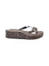 Bebe Animal Print Brown Wedges Size 8 - photo 1
