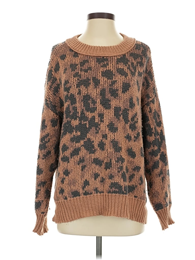 Pre-owned Aerie Pullover Sweater In Brown