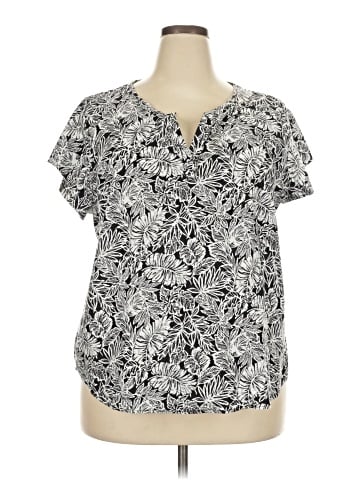 Jones New York Short Sleeve Blouse (view 1)