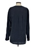 Nordstrom Collection 100% Silk Blue Long Sleeve Silk Top Size S - photo 2