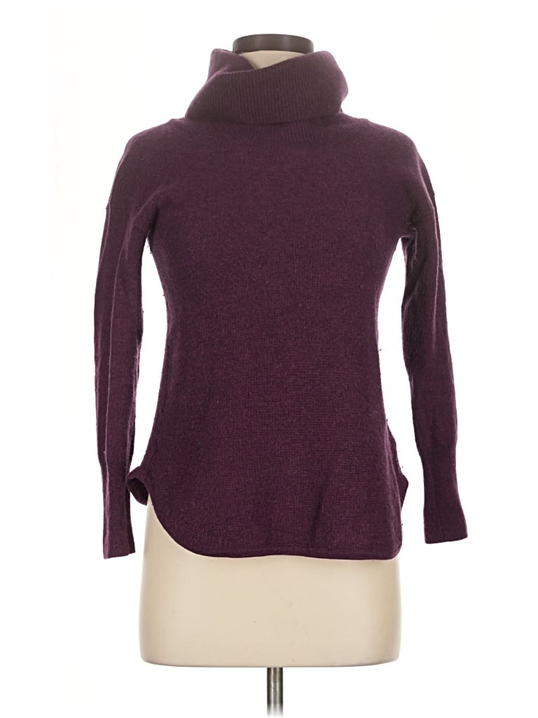 Pre-owned Max Studio Turtleneck Sweater In Burgundy