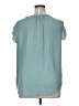 Maison d' Amelie 100% Polyester Teal Short Sleeve Blouse Size XL - photo 2