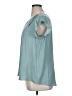 Maison d' Amelie 100% Polyester Teal Short Sleeve Blouse Size XL - photo 5
