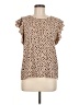 Les Amis 100% Polyester Animal Print Tan Sleeveless T-Shirt Size S - photo 1