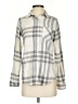 Alpine Design Plaid Gray Long Sleeve Blouse Size XS - photo 1